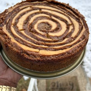 Sweet Potato cinnamon roll a cheesecake